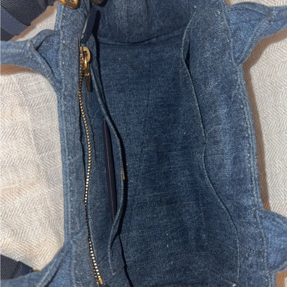 Prada Dark Blue Denim Tote - Picture 3 of 4